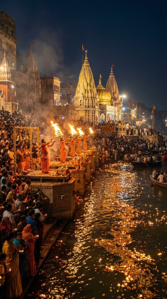 Ganga Aarti at Triveni Ghat
