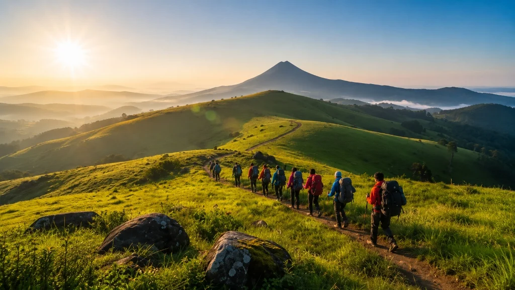 Tadiandamol Trek trail in Coorg, Karnataka for Trippy Travels trekking adventure itinerary