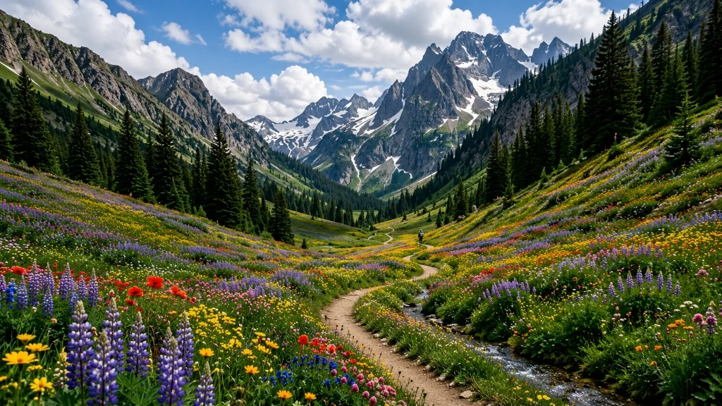 Valley of Flowers Trek trail in Chamoli, Uttarakhand for Trippy Travels trekking adventure itinerary